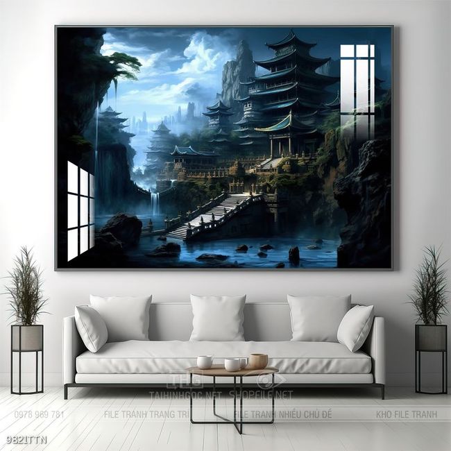 Tranh phong thủy sơn thủy đẹp