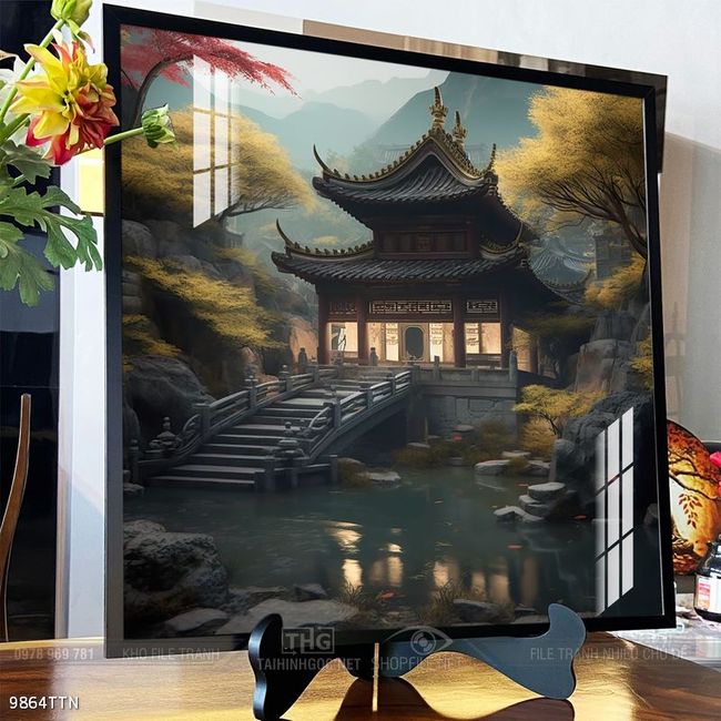 Tranh phong thủy sơn thủy đẹp
