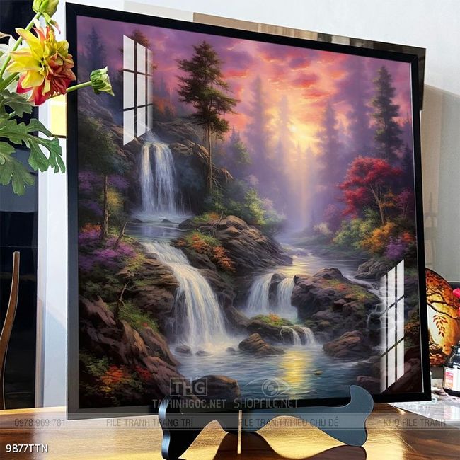 Tranh phong thủy sơn thủy đẹp