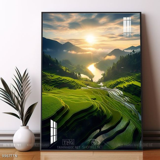 Tranh phong thủy sơn thủy hữu tình