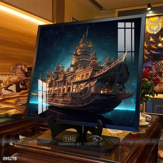 Tranh thuận buồm xuôi gió trang trí tường nhà