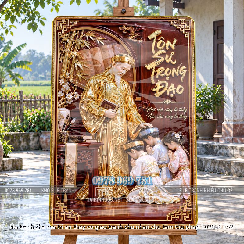 file tranh cha me tri an thay co giao tranh chu nhan chu tam thu phap 102026 242