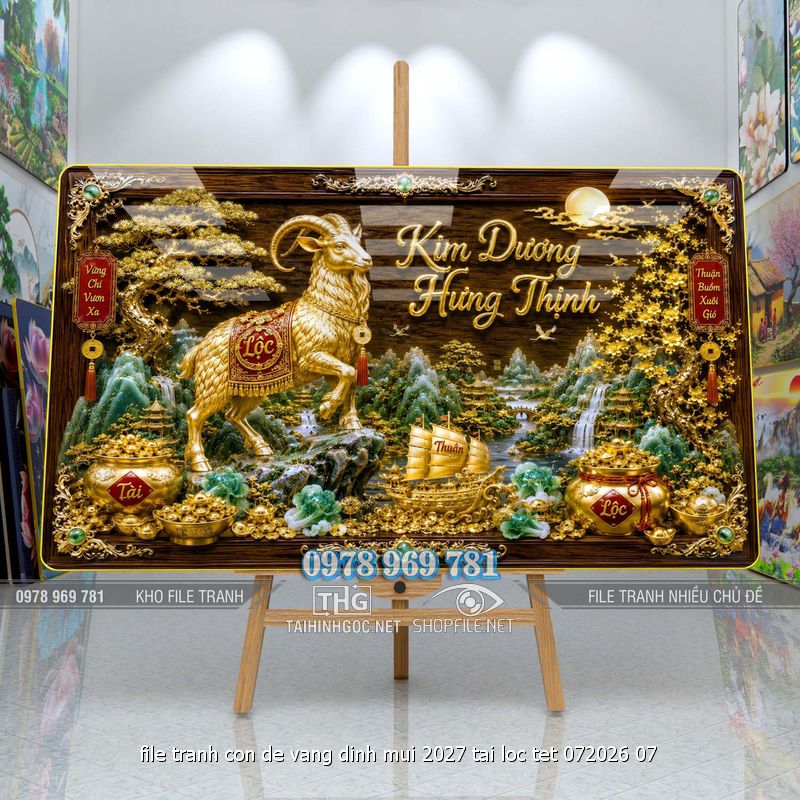 file tranh con de vang dinh mui 2027 tai loc tet 072026 07