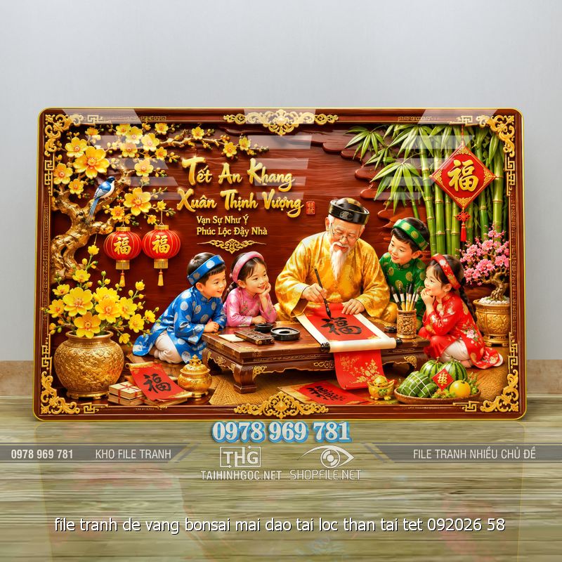 file tranh de vang bonsai mai dao tai loc than tai tet 092026 58