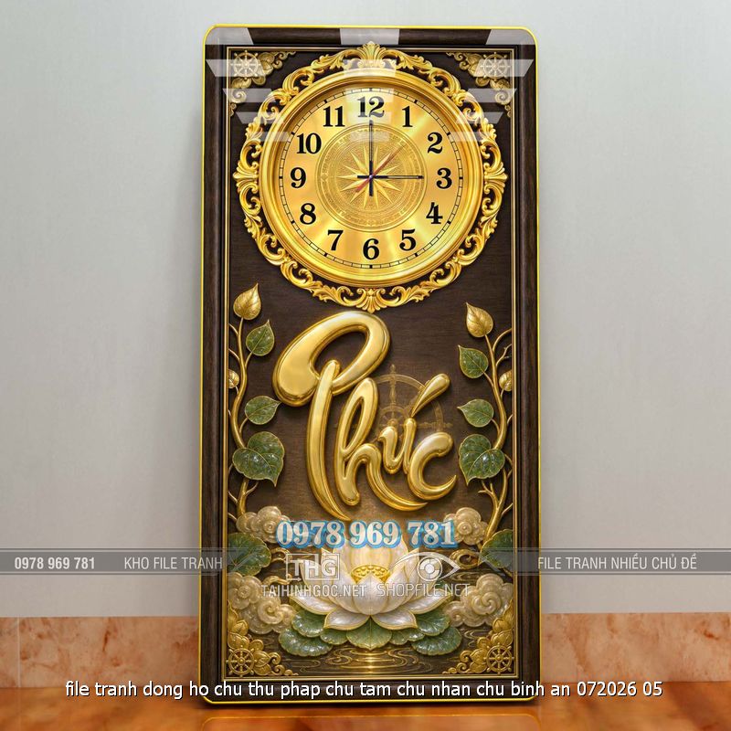 file tranh dong ho chu thu phap chu tam chu nhan chu binh an 072026 05
