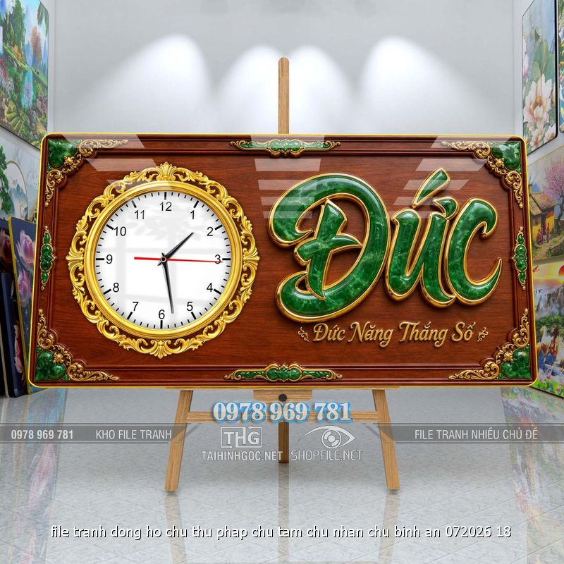file tranh dong ho chu thu phap chu tam chu nhan chu binh an 072026 18