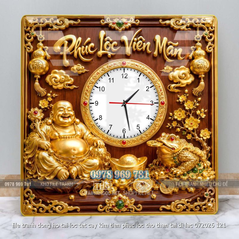 file tranh dong ho tai loc tet cay kim tien phuc loc tho than tai di lac 072026 121