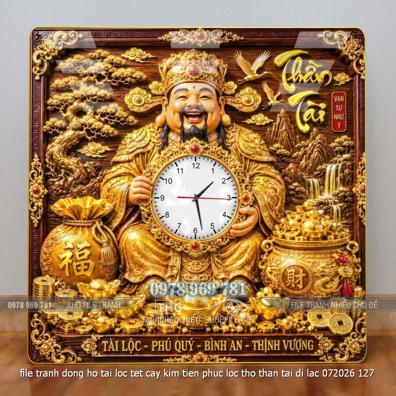 file tranh dong ho tai loc tet cay kim tien phuc loc tho than tai di lac 072026 127