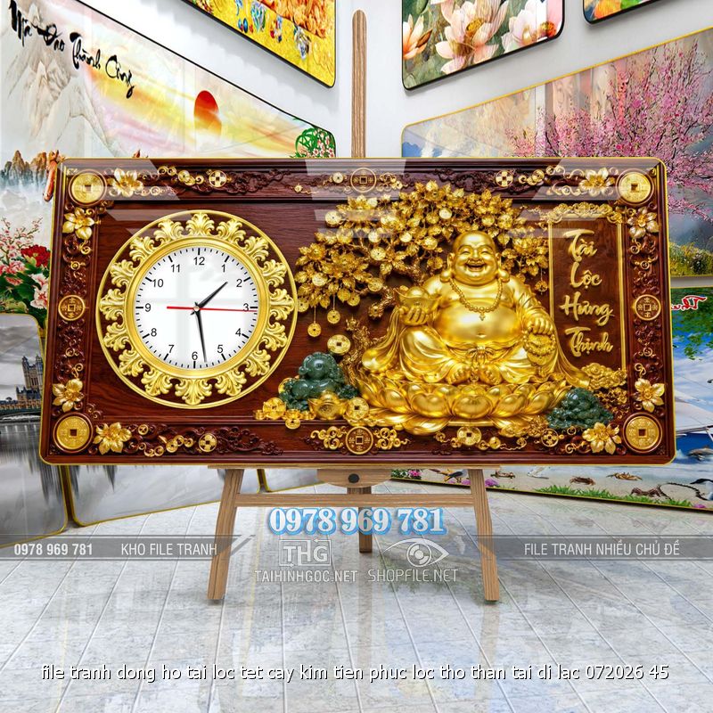 file tranh dong ho tai loc tet cay kim tien phuc loc tho than tai di lac 072026 45