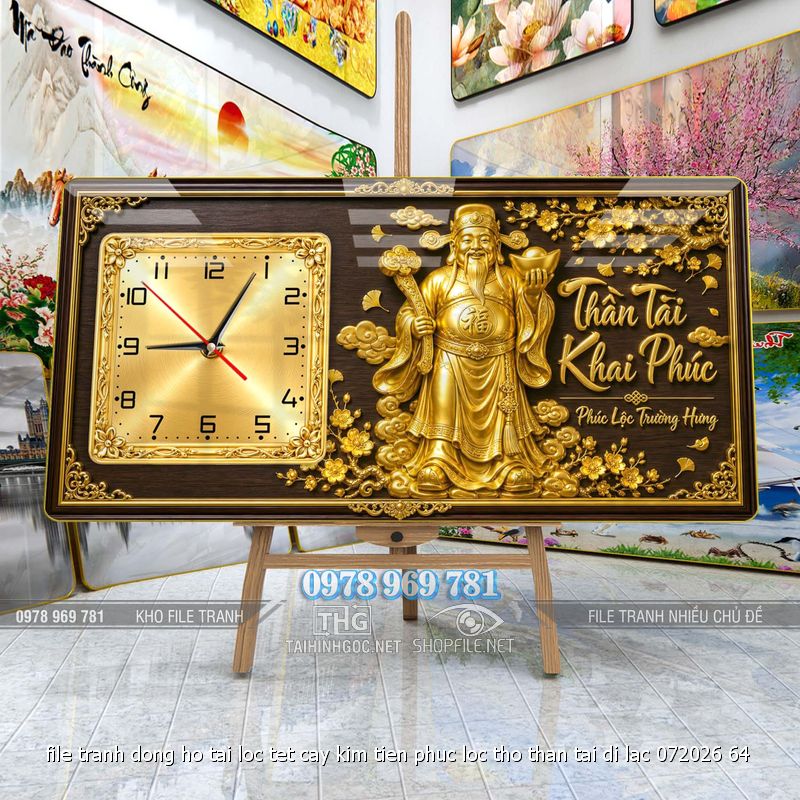 file tranh dong ho tai loc tet cay kim tien phuc loc tho than tai di lac 072026 64
