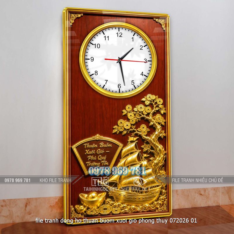 file tranh dong ho thuan buom xuoi gio phong thuy 072026 01