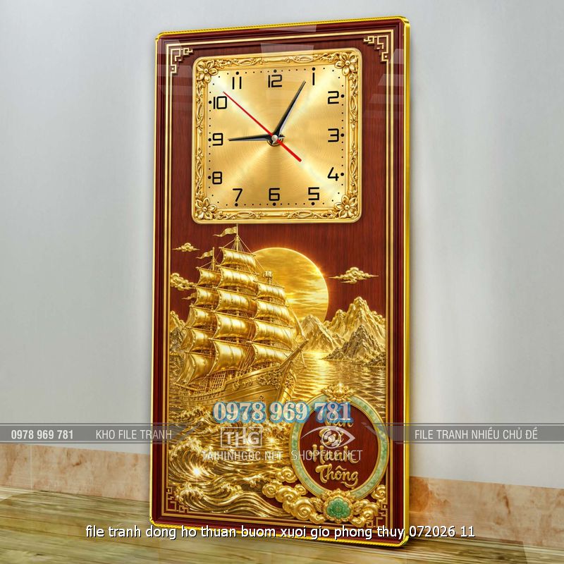 file tranh dong ho thuan buom xuoi gio phong thuy 072026 11