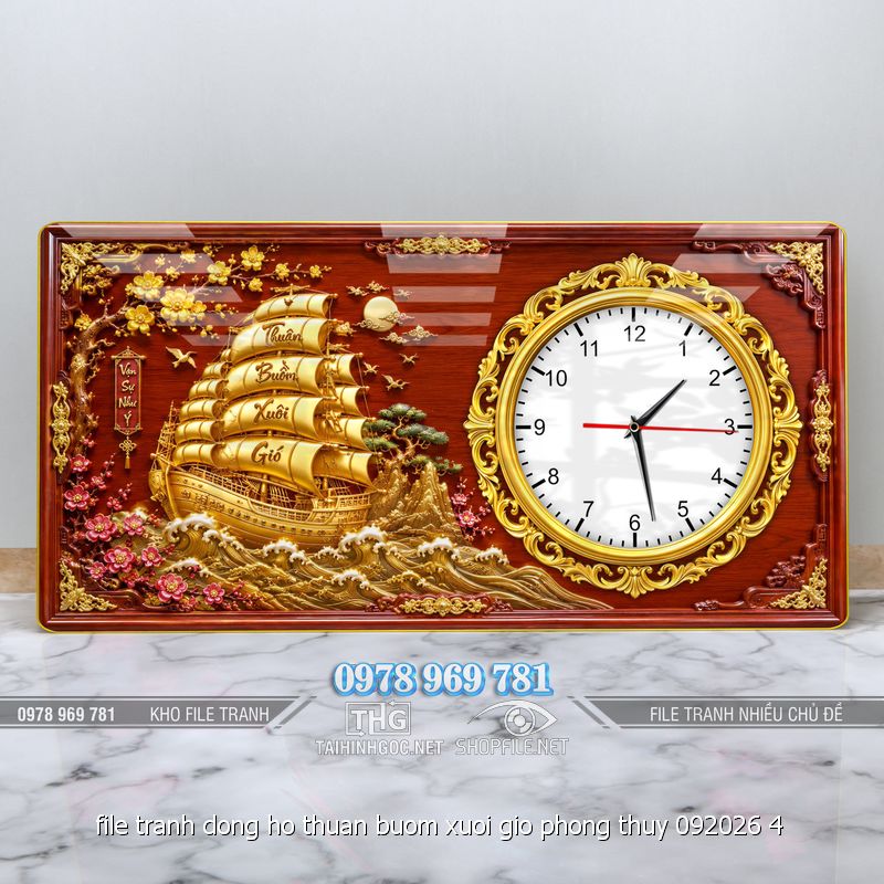 file tranh dong ho thuan buom xuoi gio phong thuy 092026 4