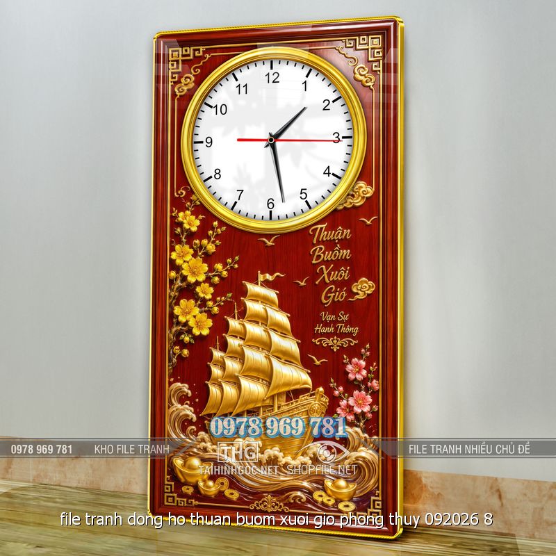file tranh dong ho thuan buom xuoi gio phong thuy 092026 8