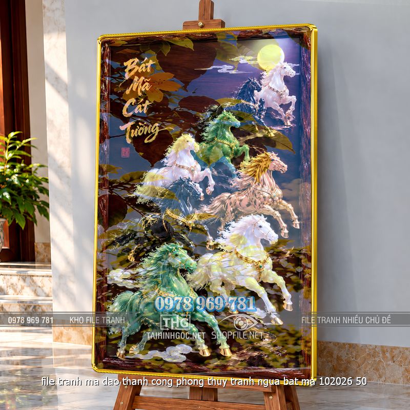 file tranh ma dao thanh cong phong thuy tranh ngua bat ma 102026 50