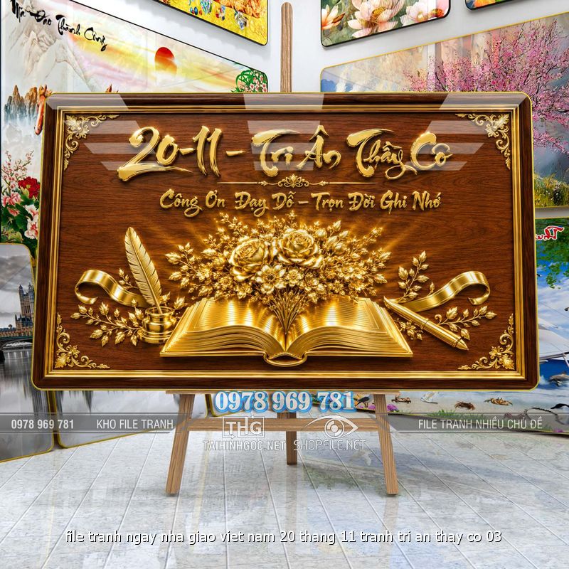 file tranh ngay nha giao viet nam 20 thang 11 tranh tri an thay co 03