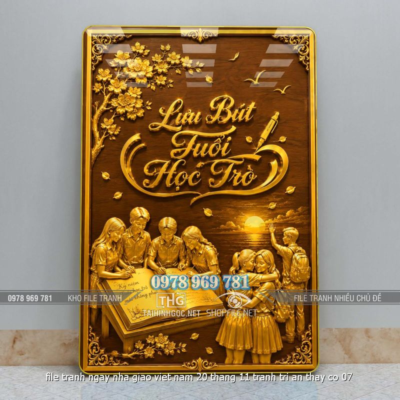 file tranh ngay nha giao viet nam 20 thang 11 tranh tri an thay co 07