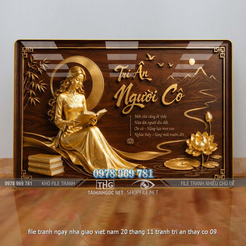 file tranh ngay nha giao viet nam 20 thang 11 tranh tri an thay co 09