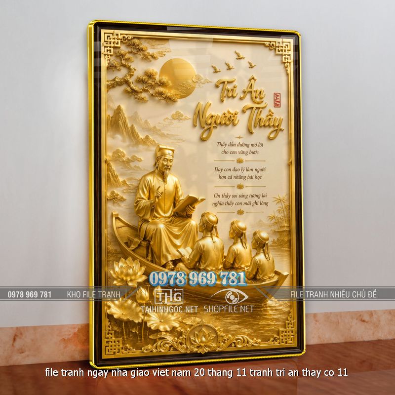 file tranh ngay nha giao viet nam 20 thang 11 tranh tri an thay co 11
