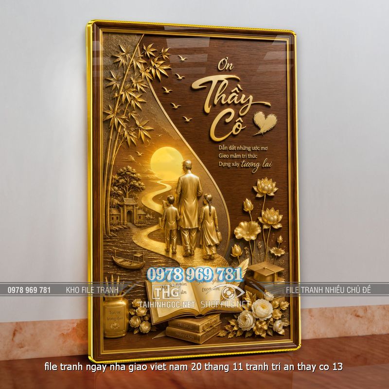 file tranh ngay nha giao viet nam 20 thang 11 tranh tri an thay co 13
