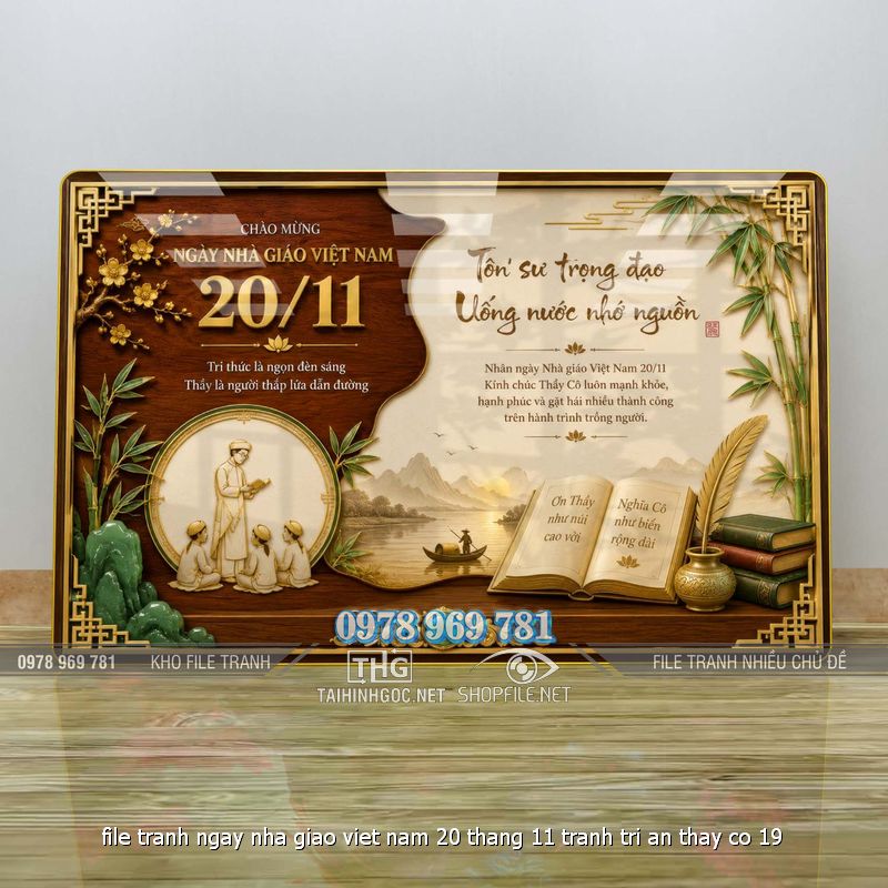 file tranh ngay nha giao viet nam 20 thang 11 tranh tri an thay co 19