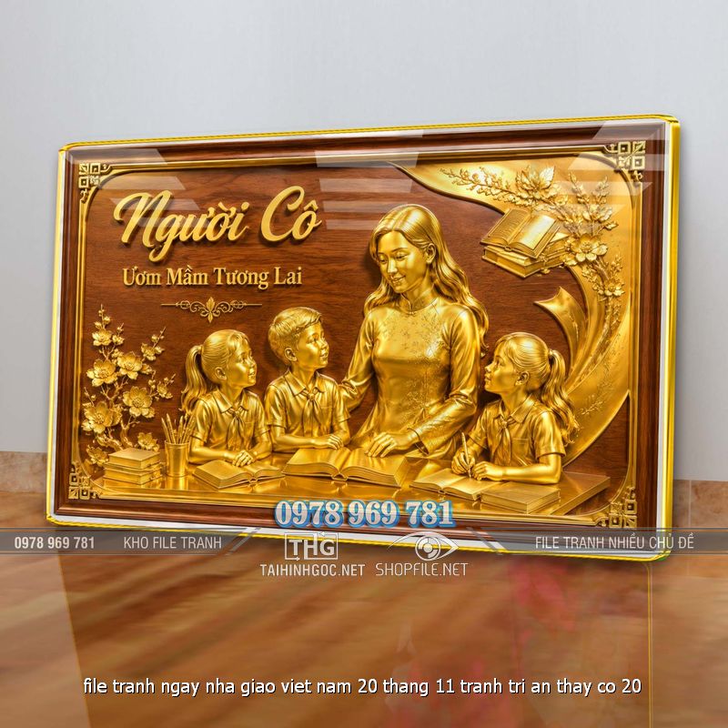 file tranh ngay nha giao viet nam 20 thang 11 tranh tri an thay co 20