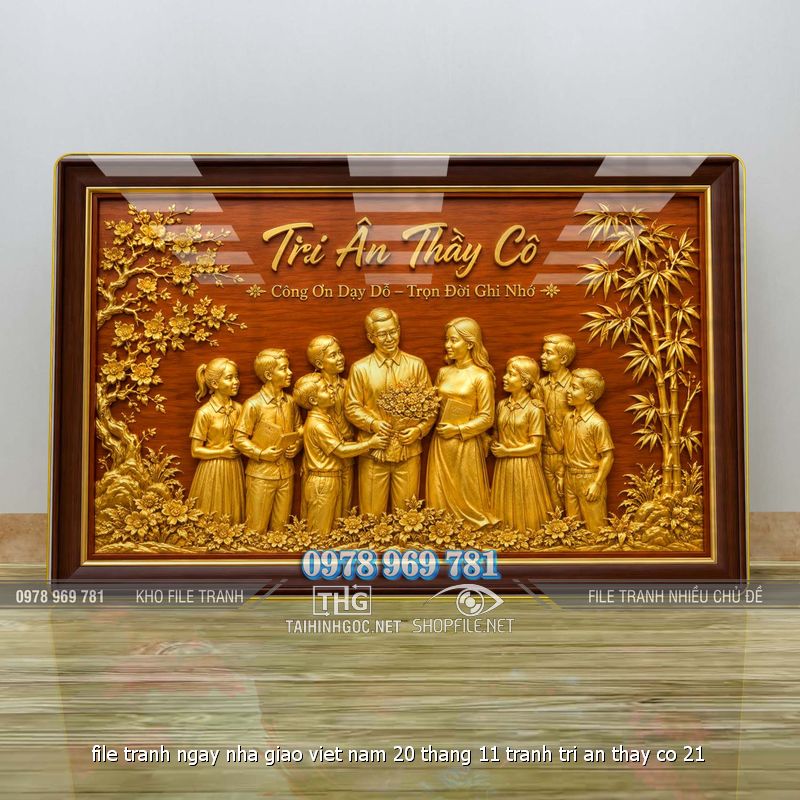file tranh ngay nha giao viet nam 20 thang 11 tranh tri an thay co 21