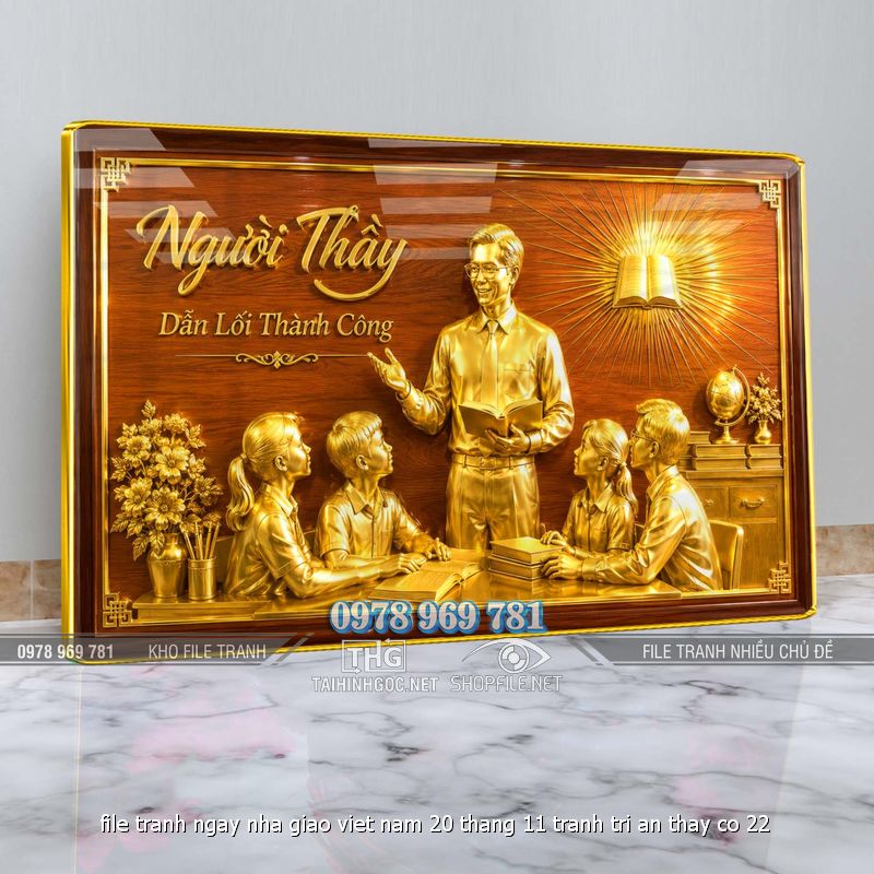 file tranh ngay nha giao viet nam 20 thang 11 tranh tri an thay co 22