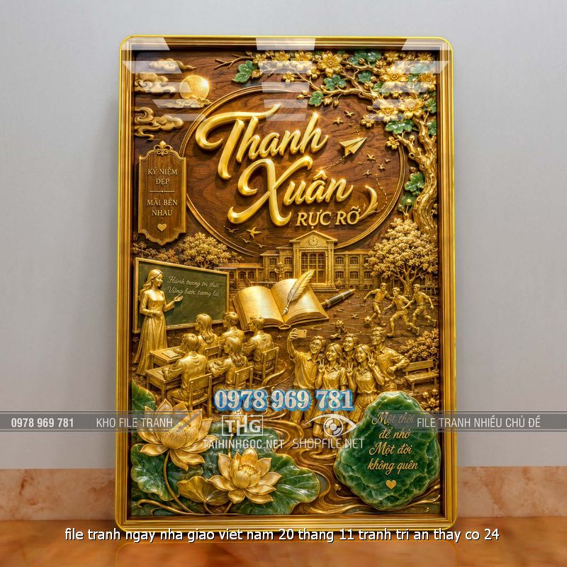 file tranh ngay nha giao viet nam 20 thang 11 tranh tri an thay co 24
