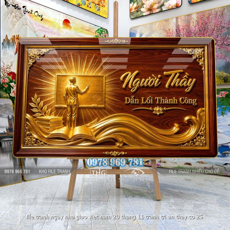 file tranh ngay nha giao viet nam 20 thang 11 tranh tri an thay co 25