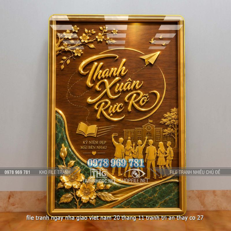 file tranh ngay nha giao viet nam 20 thang 11 tranh tri an thay co 27