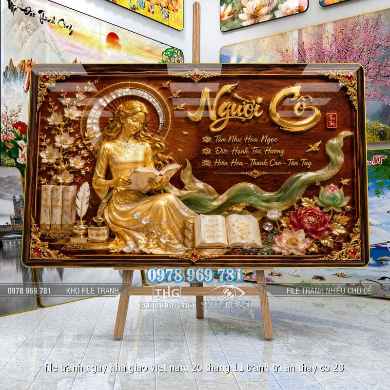 file tranh ngay nha giao viet nam 20 thang 11 tranh tri an thay co 28