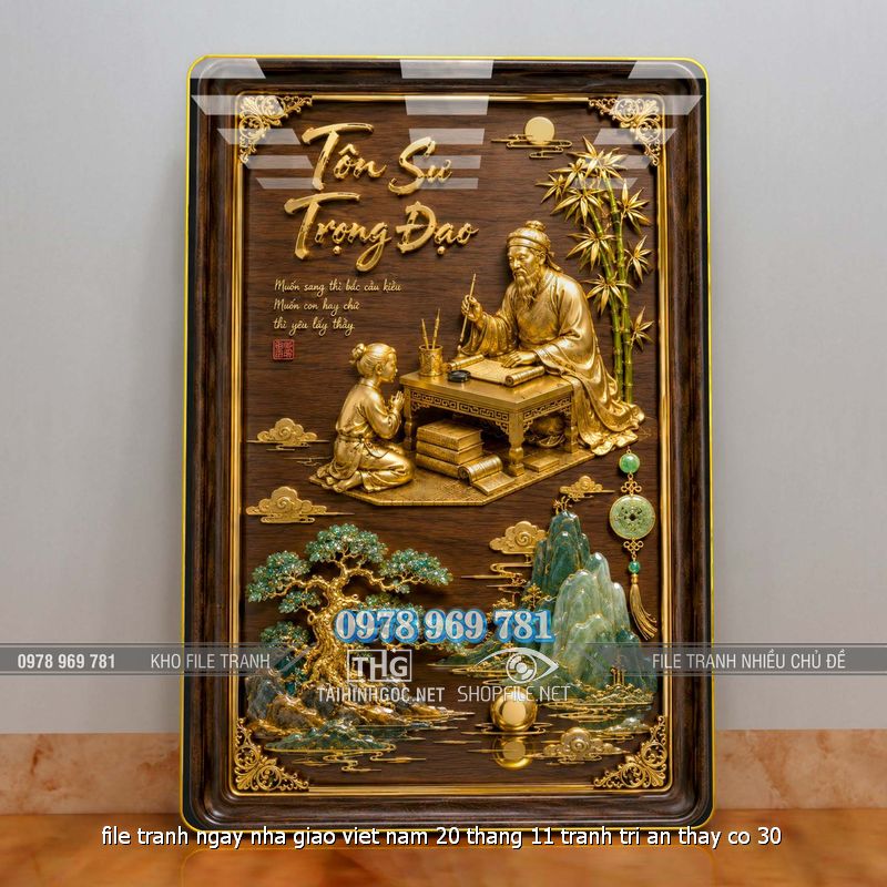 file tranh ngay nha giao viet nam 20 thang 11 tranh tri an thay co 30
