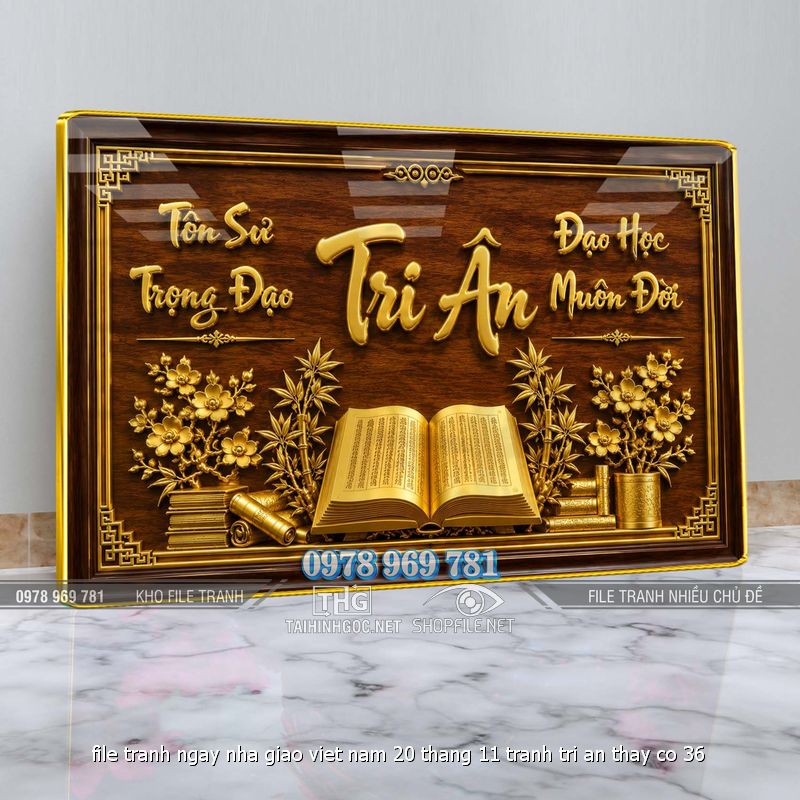 file tranh ngay nha giao viet nam 20 thang 11 tranh tri an thay co 36