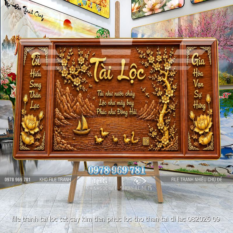 file tranh tai loc tet cay kim tien phuc loc tho than tai di lac 082026 09