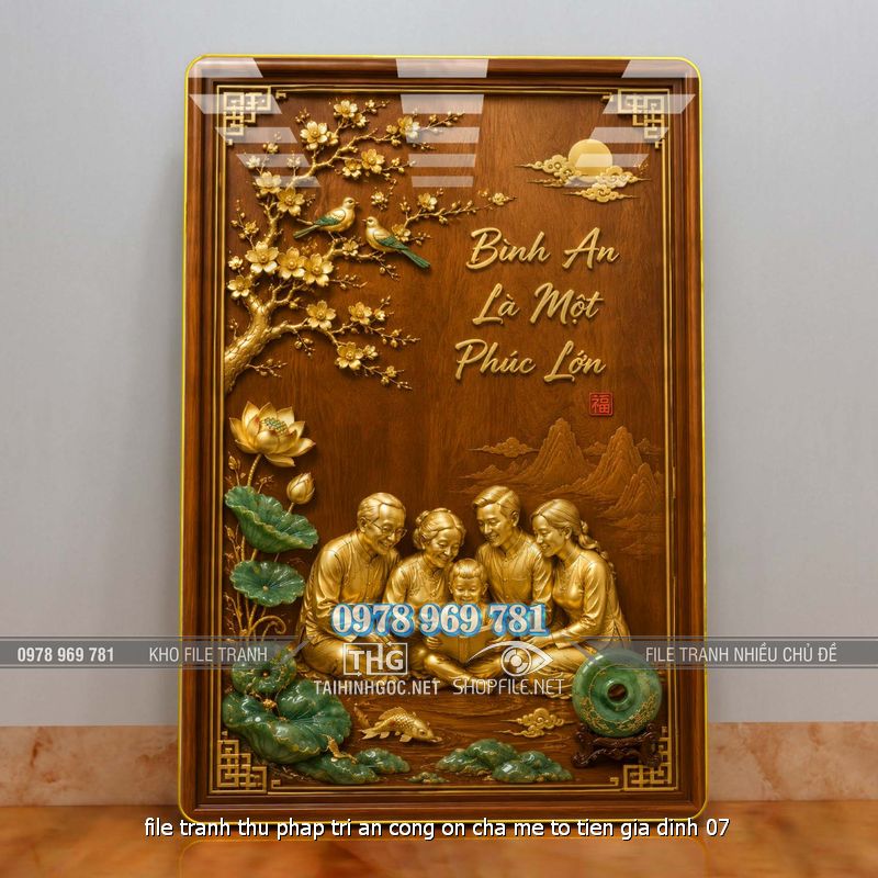 file tranh thu phap tri an cong on cha me to tien gia dinh 07