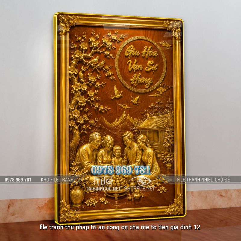 file tranh thu phap tri an cong on cha me to tien gia dinh 12