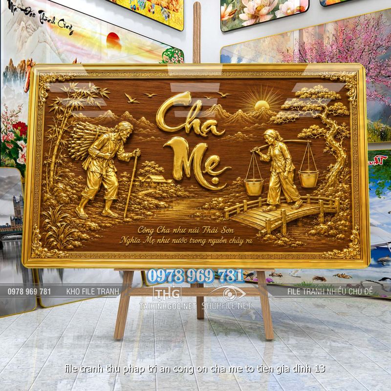 file tranh thu phap tri an cong on cha me to tien gia dinh 13