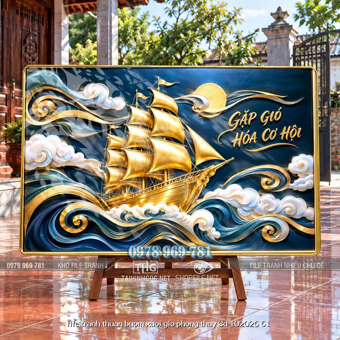 file tranh thuan buom xuoi gio phong thuy 3d 102026 61