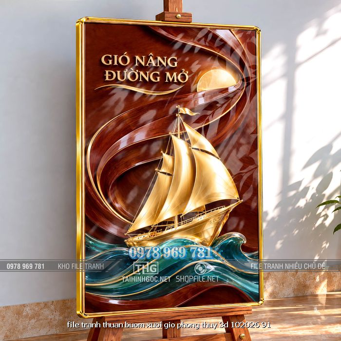 file tranh thuan buom xuoi gio phong thuy 3d 102026 91