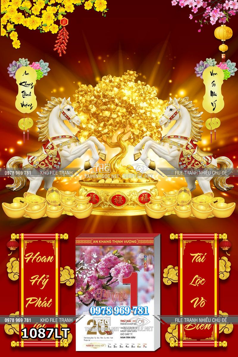 File lịch tết 2026 ngựa trắng tài lộc 1087LT