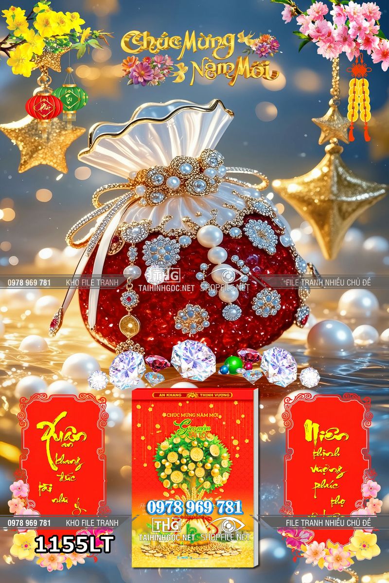 File lịch tết túi tiền kim tiền tài lộc phát tài 1155LT