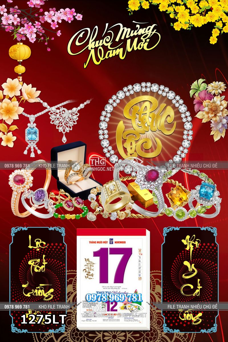 File lịch tết tiêmh vàng bạc đá quý trang sức kim cương 1275LT