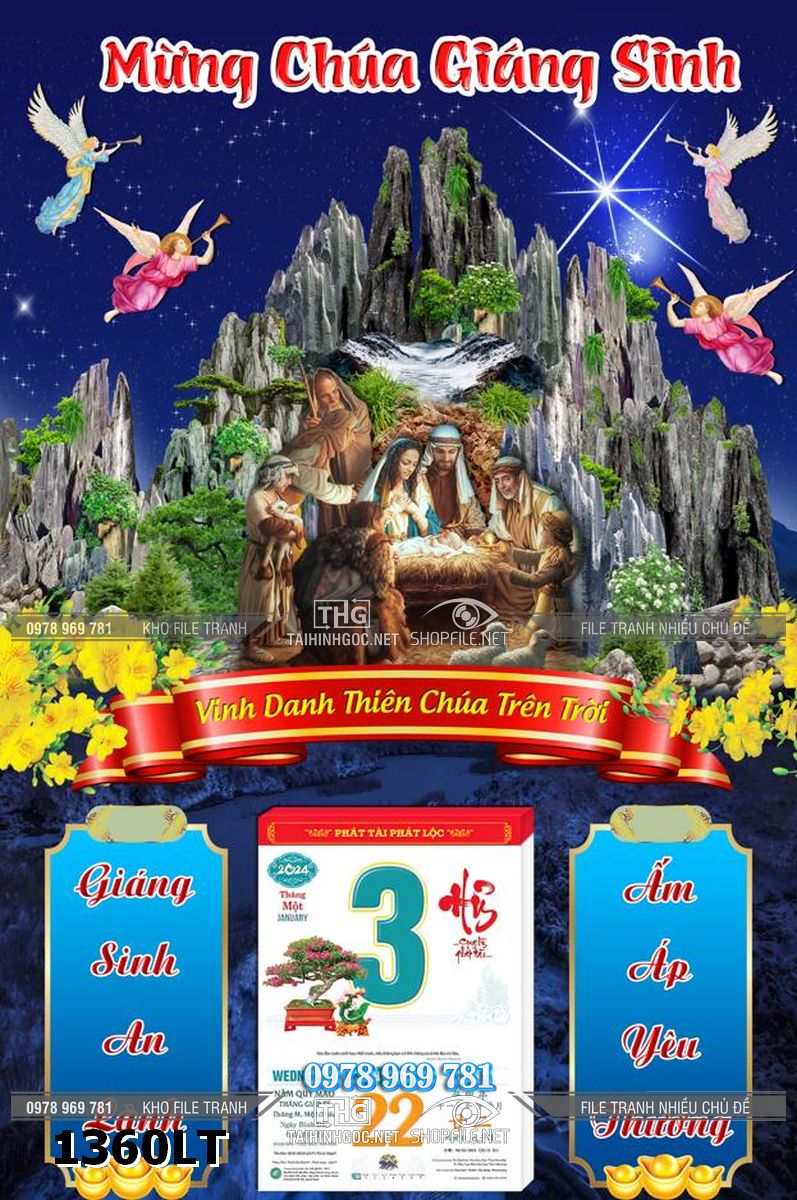 File lịch tết công giáo hang đá noel noen chúa giêsu mừng chúa giáng sinh 1360LT