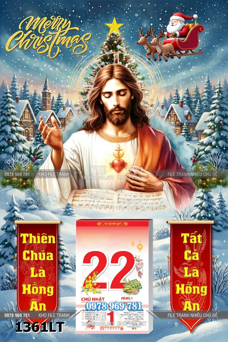 File lịch tết công giáo chúa giêsu giáng sinh an lành 1361LT