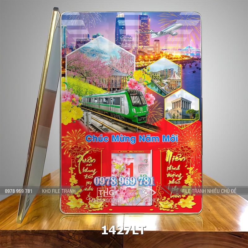 File lịch Tết việt nam vươn mình phát triển 1427LT