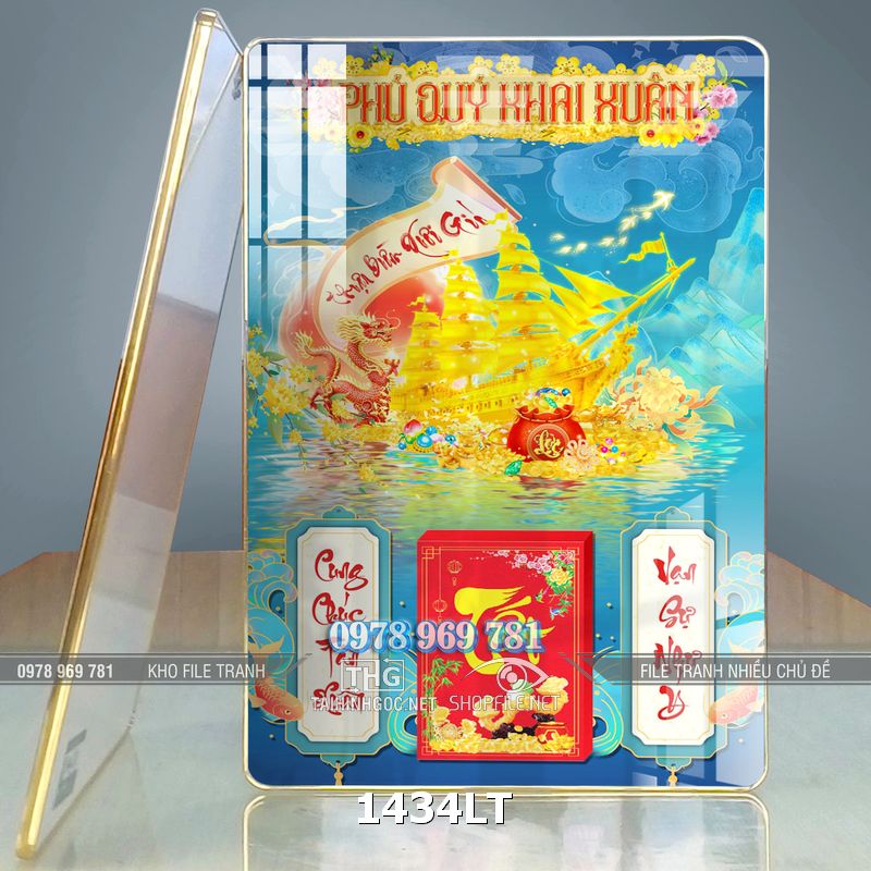 File lịch Tết thuân buồm xuôi gió phú quý khai xuân 1434LT