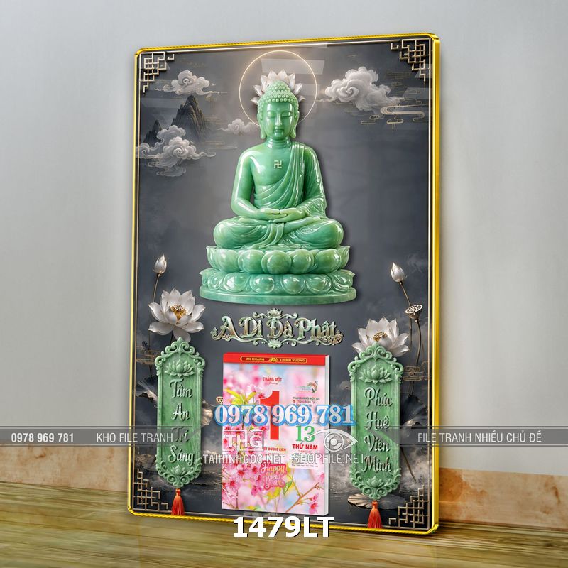 File lịch Tết phật giáo treo tường 1479LT