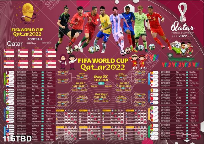 File Lịch bóng đá world cup 2022 cdr miễn phí