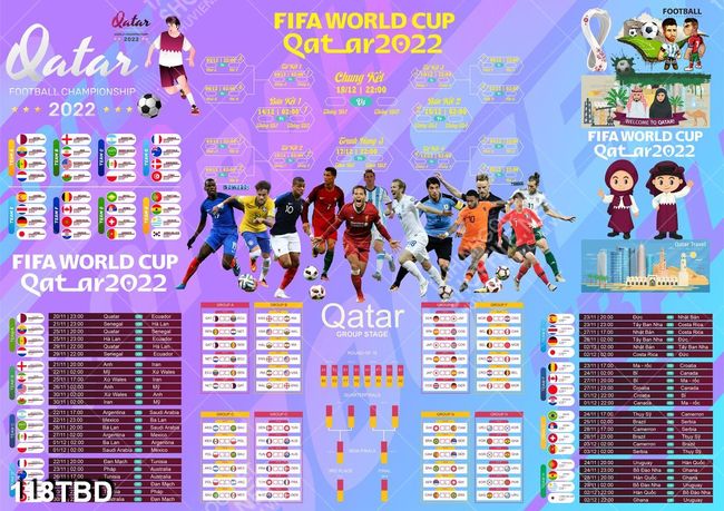 File Lịch world cup 2022 qatar free vector psd
